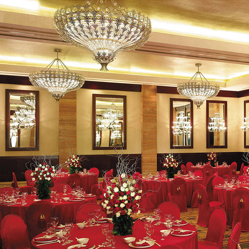 Modern Luxury Decorative Villa Lobby Hotel Hall Big Project Led Pendant Light Ceiling Chandelier