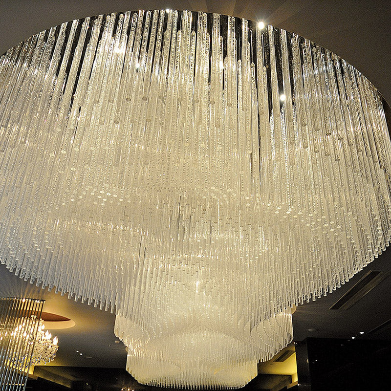 Modern Luxury Decorative Villa Lobby Hotel Hall Big Project Led Pendant Light Ceiling Chandelier