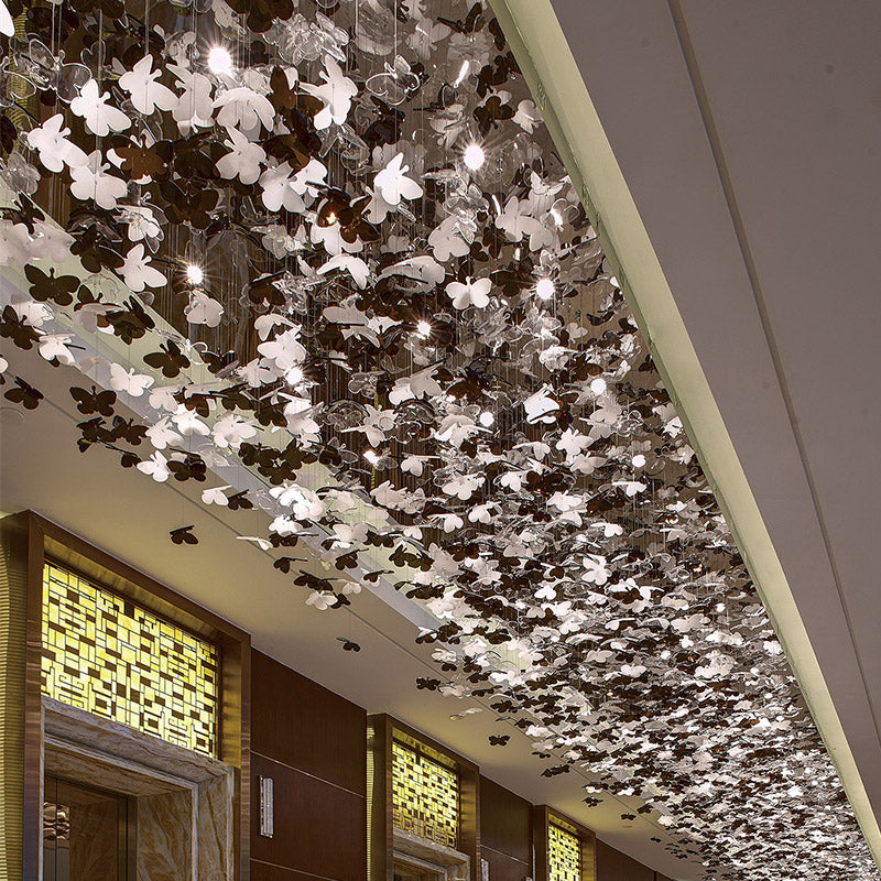 Modern Luxury Decorative Villa Lobby Hotel Hall Big Project Led Pendant Light Ceiling Chandelier