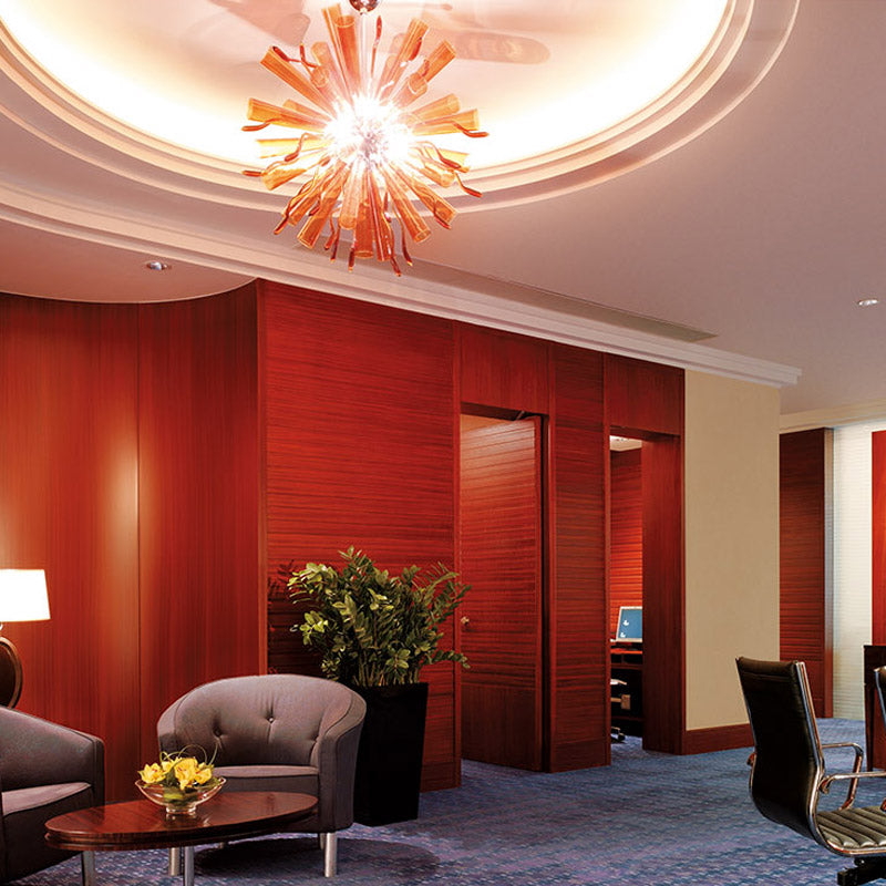Hotel projects customised chandelier luxury led crystal chandelier pendant light