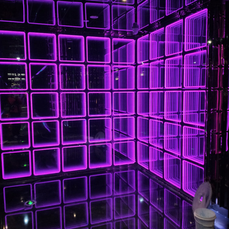 Stage Party 50*50cm Mirror Abyss Effect 3D LED Dance Floor for Wedding Events Show