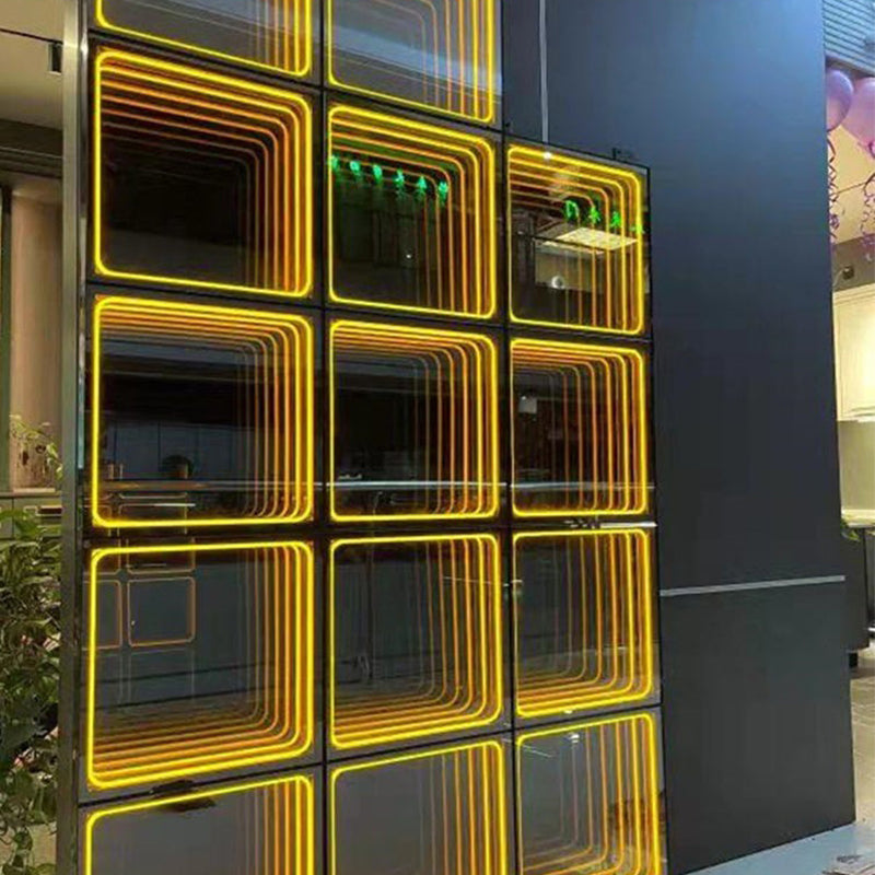 Stage Party 50*50cm Mirror Abyss Effect 3D LED Dance Floor for Wedding Events Show