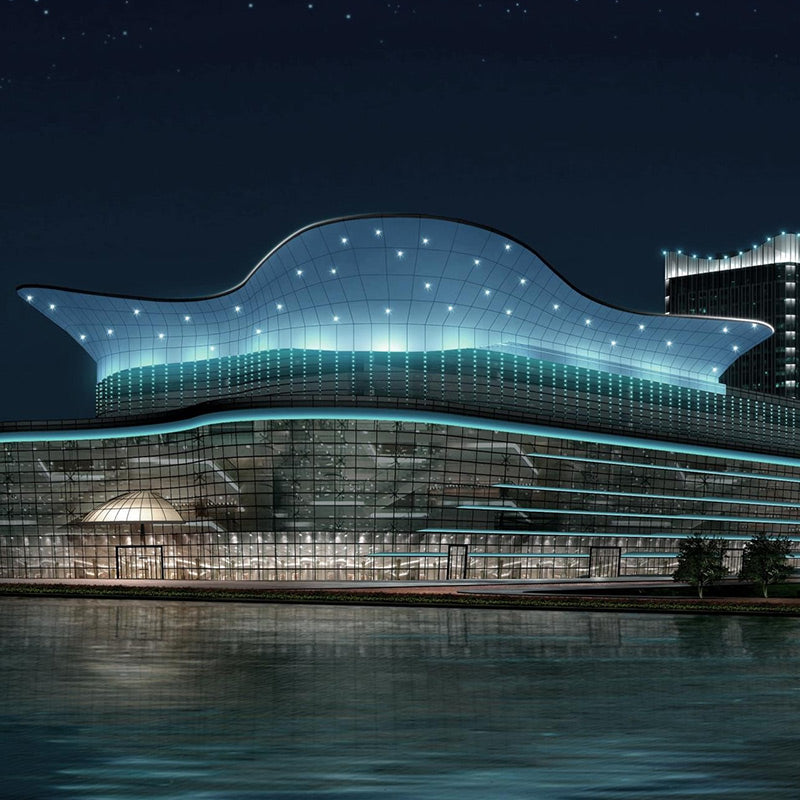 DMX LED Projection Facade Lighting Aluminium Body Double Beam Outdoor DMX LED Wall Washer Light