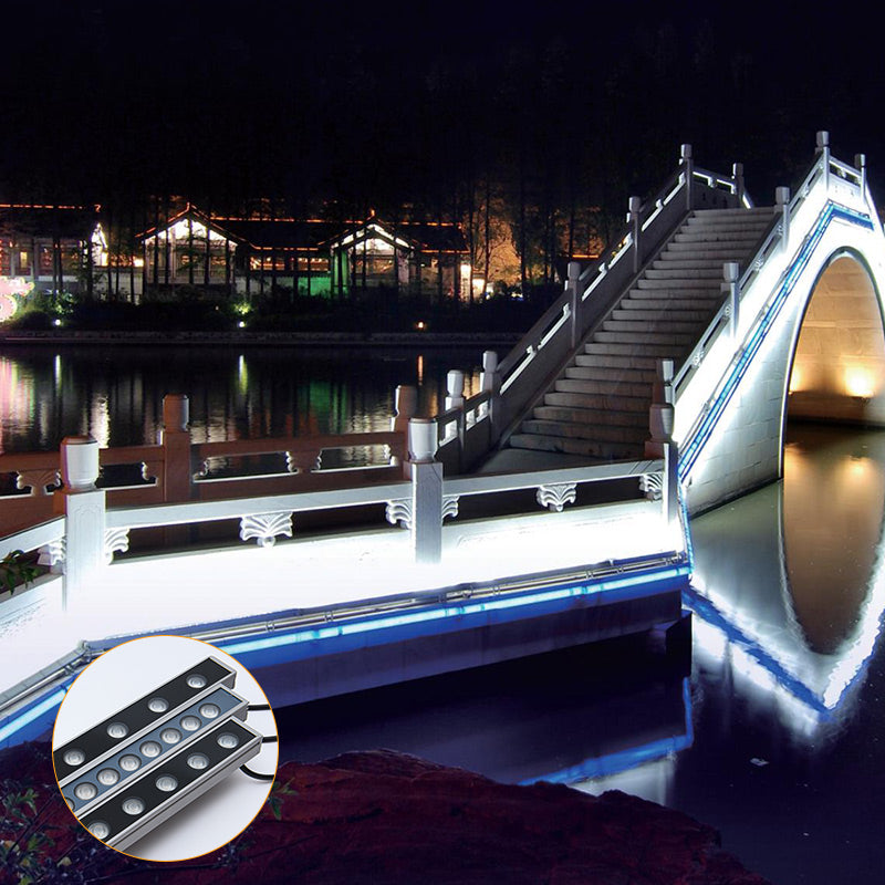 Exterior Adjustable Beam Angle Tempered Glass Outdoor 3000K Facade Advertising Signs Led Wall Washer