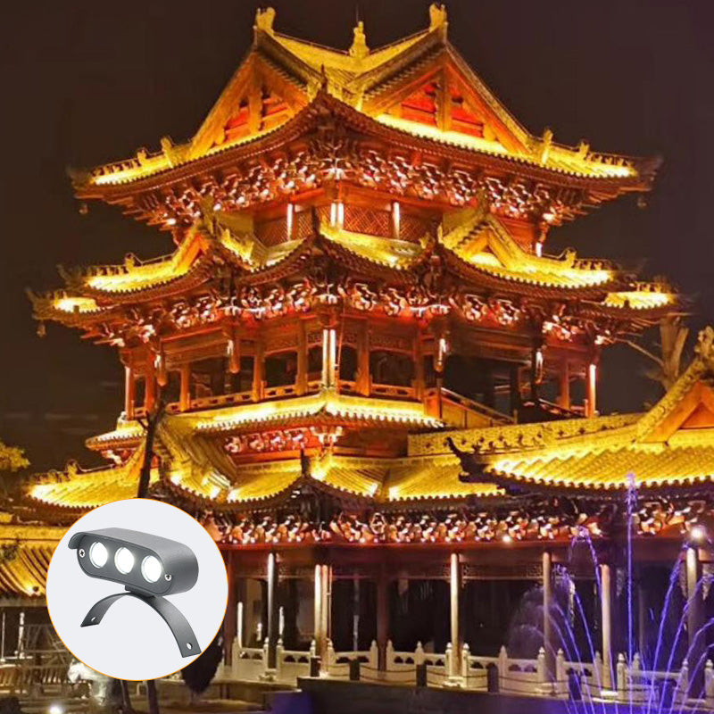 3W 5W RGB Roof Lighting Outdoor Waterproof Curved Corrugated Crescent Lamp Tile Roof Light LED For Landscape Lamp