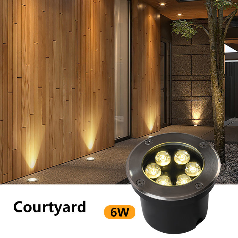 New Product Mini DMX RGB 220V Recessed Step Round Outdoor Led Underground Light