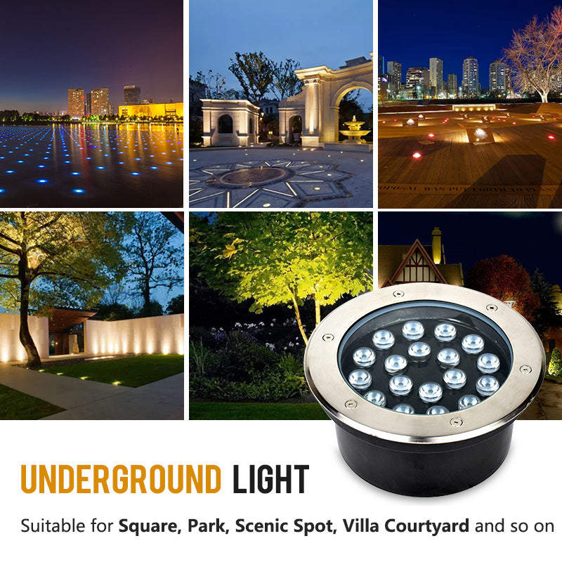 Recessed Drive Over Stair Pathway Underground Garden Rgb Led Buried Outdoor Led Underground Light