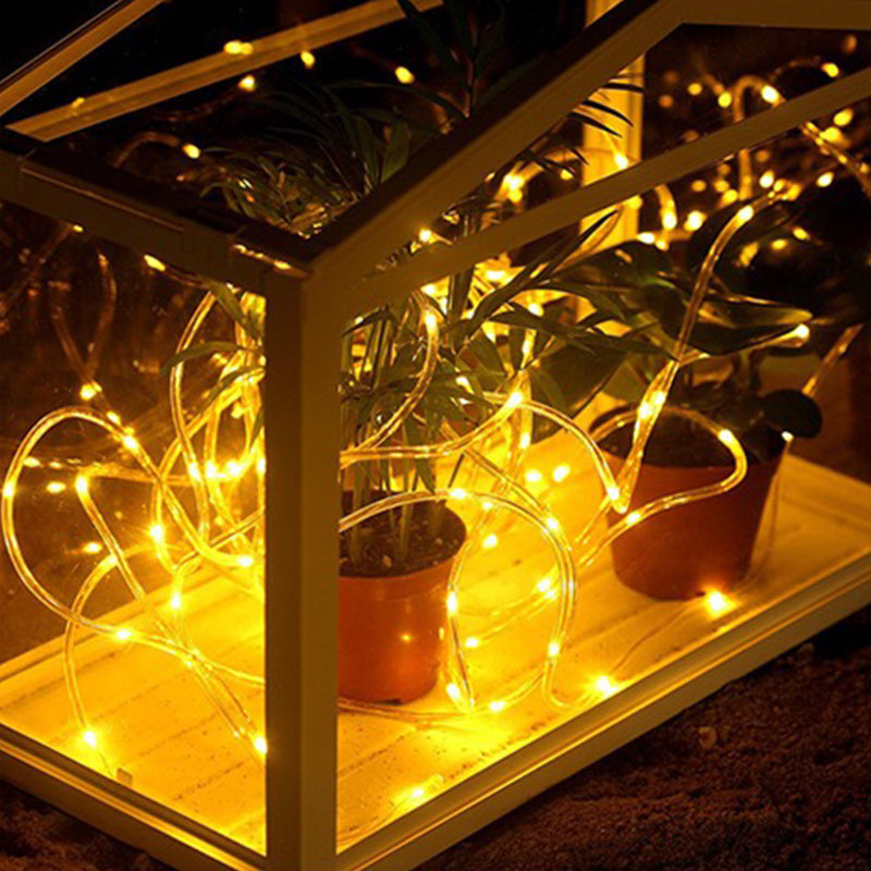 7M 500LED Solar Power Garden Light String Outdoor Rope Tube Led String Fairy Lights for Garden Fence Landscape