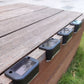New Hot Selling Upgraded Waterproof Garden Abs Led Solar Deck Lights Stairs Deck Step Lights