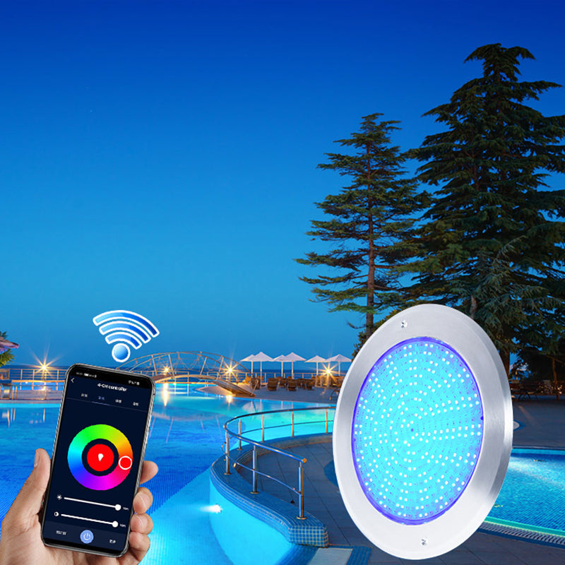 Slim 8mm Stainless Steel LED Pool Light RGB 18W 25W 35W WIFI Swimming Pool Light LED Underwater