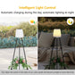 Holiday Outdoor Waterproof Solar Floor Lamps Indoor Courtyard Decorative Garden Led Solar Floor Light With Plant Stand