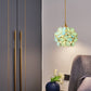 Simple Colorful Glass Lamp Shade Decorative Petal Pendant Lamp for Modern Kitchen