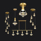 Nordic Luxury Modern Indoor Hotel Villa Restaurant Diamondshape Decorative Creative Crystal Pendant Light