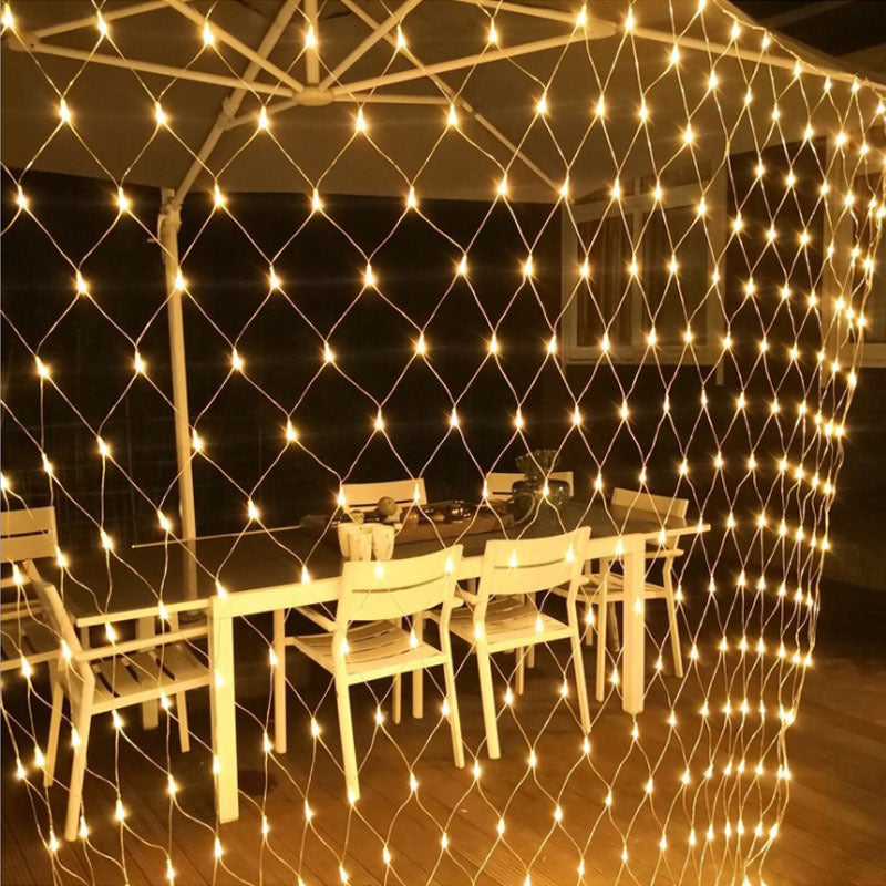 Outdoor party Festival Led Fairy String Mesh Net Lights With 8 Lighting Modes Warm White for Christmas Party Wedding Decoration