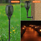 Solar Flame Flickering Garden Torch Night Lights LED Flame Torches For Outdoor Pathway Lights Garden Landscape Decoration