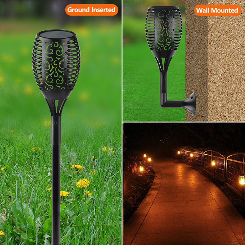 Lawn Decoration Lamp Garden Light Pathway Ground Landscape Waterproof LED Torch Solar Flame Light Outdoor Solar Yard Torch