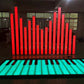 Giant Interactive Floor Light Stainless Steel LED Light Up Step Floors Piano For Outdoor Theme Park Decoration