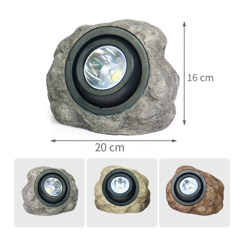 Solar Garden Lights Lawn Garden LED Landscape Waterproof Resin Simulated Stone Lights Decorative Lighting