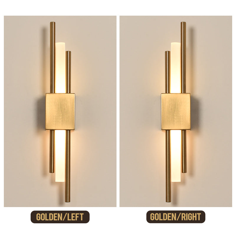 Modern Luxurious Metal Wall Sconce Acrylic Led Wall Lamp Interior Decorative Bedroom Reading Light