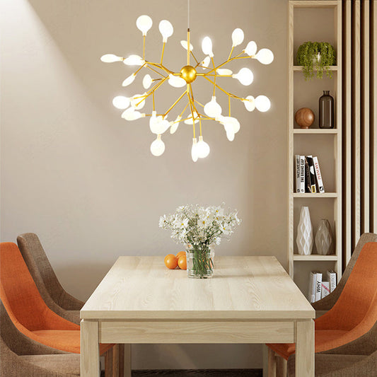 Modern Simple Creative Firefly Branch Villa Restaurant Chandelier