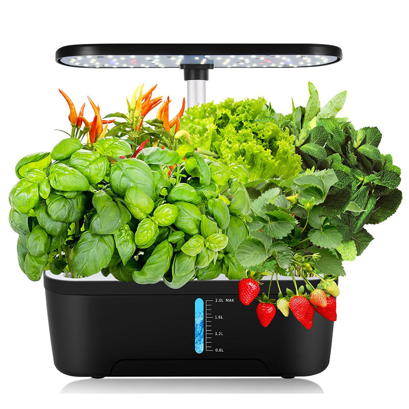 Herb Garden Hydroponics Growing System,12 Pod Indoor Gardening System with LED Grow Light