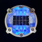 Environmentally Friendly Circular Diameter 123mm PC+ Die-Cast Aluminum Material Buried Solar LED Road Studs Light