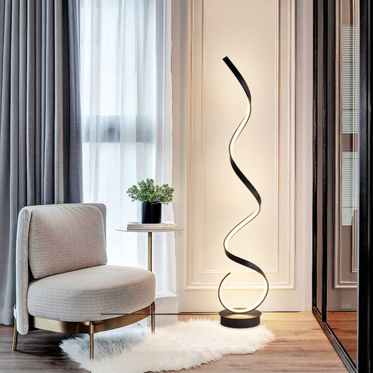 Corner Nordic Contemporary Creative Arc Smart Minimalist Hotel Living Room  Dance Floor Light Standing Led Modern Floor Lamp