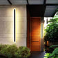 110V 220V Modern Outdoor Exterior Linear Strip Wall Lamp 3000K Warm White Garden Sconce Long LED Wall Light