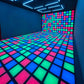 Active Interactive Game LED Floor Game with Square Lights On Floor Activate Game Room