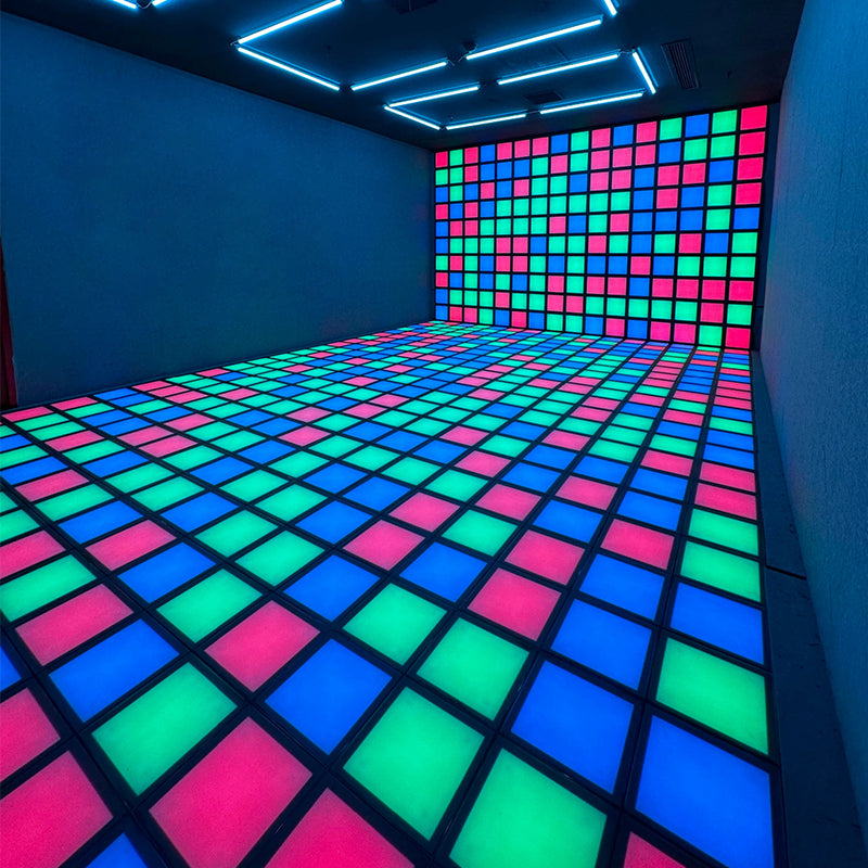 Waterproof Active Game Led Floor Interactive RGB Led Floor Game 30*30cm Led Dance Floor for Game Room