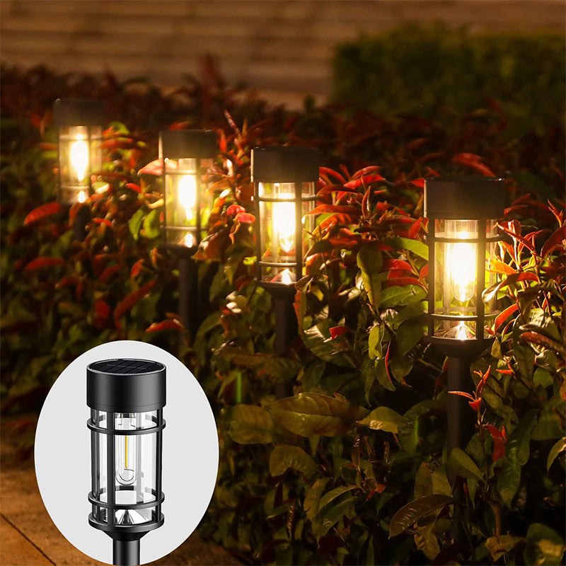 Retro Atmosphere Waterproof Tungsten Wire Solar Lawn Insertion Light for Garden Path Light Courtyard