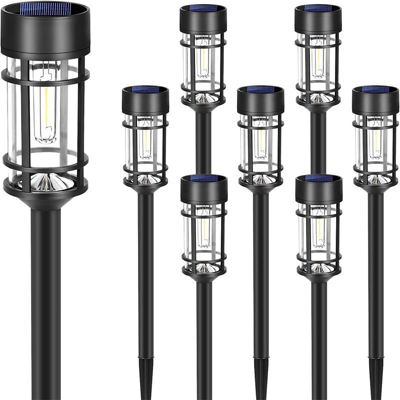 Led Solar Lawn Pathway Decoration Stake Lawn Light Pathway Yard Walkway Driveway Outdoor Waterproof Garden Lights LED ABS