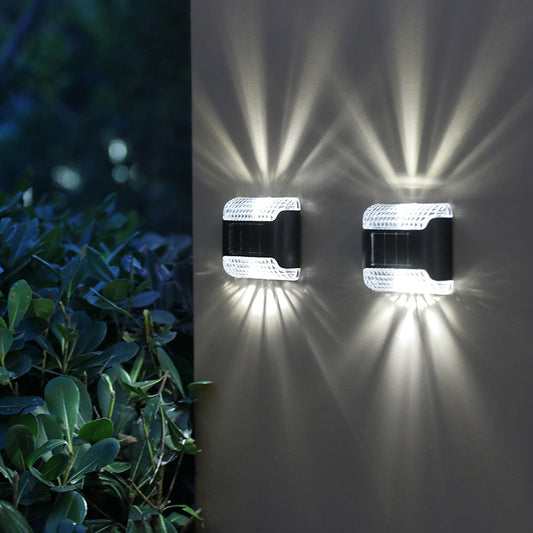 Cheap Factory Price IP65 Sensor Solar Wall Light Lawn Led Outdoor Lighting Solar Garden Lights Aluminum 80 Warm White