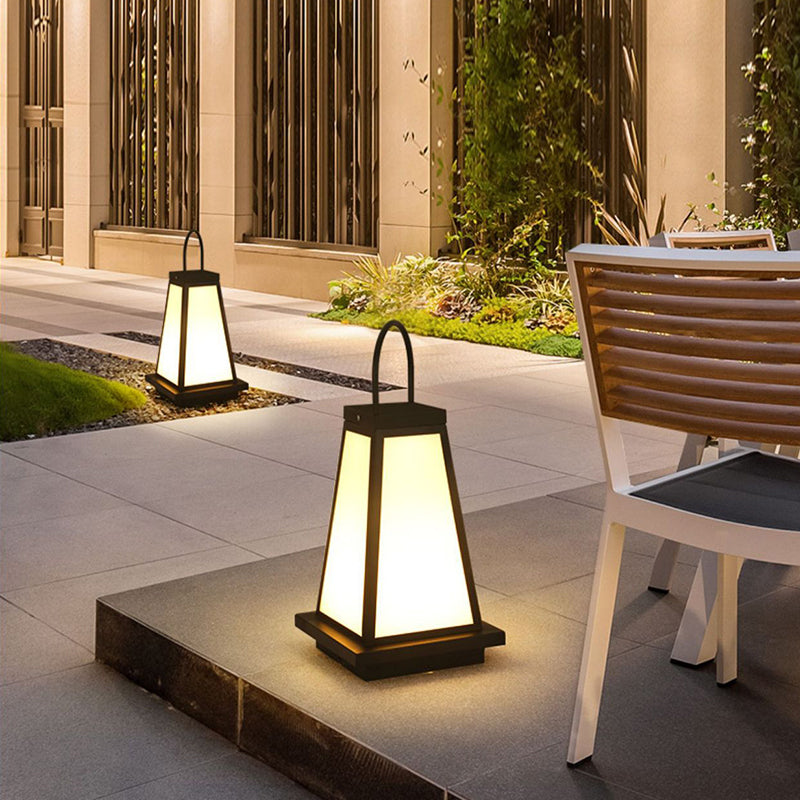 NEW Outdoor landscape LED Post Lamp Decoration Solar Garden Lantern Light