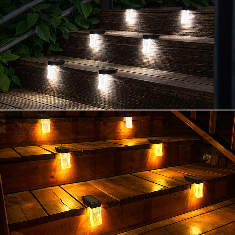 Modern Design Led Gate Landscape Lighting Rgb & Warm White Outdoor Solar Light For Lawn Garden Villa Courtyard