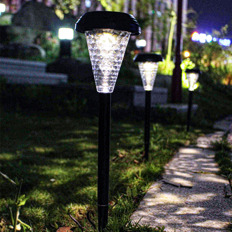 Solar Outdoor Garden Decorative Lights Solar Garden Warm Light Waterproof Solar Pathway Landscape Lights