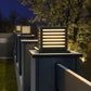Garden Fence Post Light Landscape Lawn Lamp Square Electrical /Solar LED Pillar Light