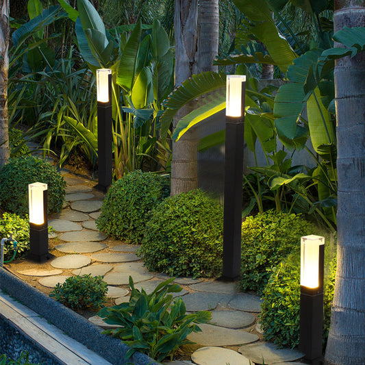 Modern Decoration Aluminum Square Pathway Garden Bollard Light IP65 Waterproof Outdoor Light Pathway Garden Light LED Bollard