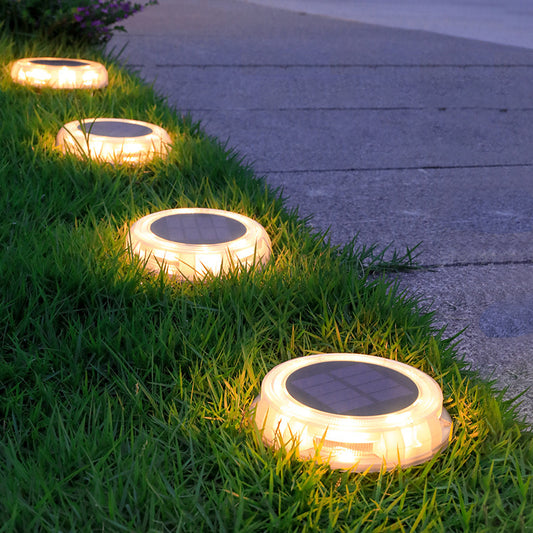 Wholesale price New Solar Garden lawn Light Waterproof Solar Lawn Deck Light Outdoor Solar Warm White Underground Light
