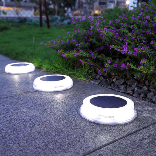 Rechargeable Solar Garden Light IP67 Aluminum Body Outdoor Garden Decoration LED Underground Lawn Light for Landscape Lighting