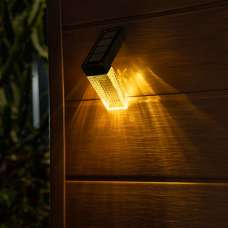 Down Warm White or White or RGB Solar Wall Light