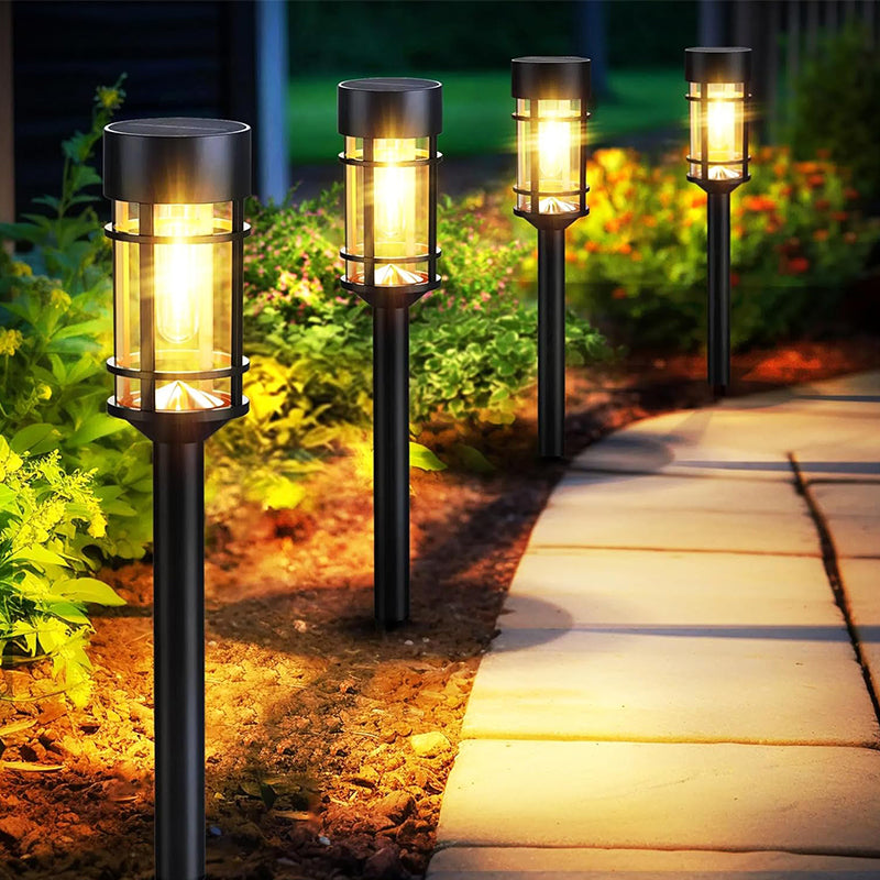 Retro Atmosphere Waterproof Tungsten Wire Solar Lawn Insertion Light for Garden Path Light Courtyard