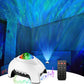 Usb Fantasy Aurora Borealis Projection Starry Sky Atmosphere Night Light Galaxy Star Projector 8 White Noise Bluetooth Speaker