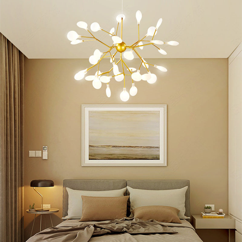Firefly Chandelier Modern Minimalist Bedroom&Dining Room Lamp New Creative Ins Nordic Lamps Iron Chandeliers Firefly Chandelier