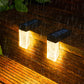 Modern Design Led Gate Landscape Lighting Rgb & Warm White Outdoor Solar Light For Lawn Garden Villa Courtyard