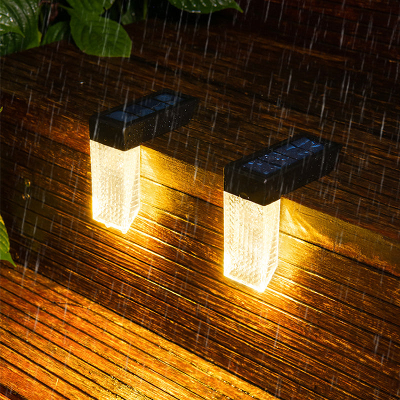 Solar Lamps for Fence Outdoor Solar Powered Deck Lights Waterproof Stairs Light Security Wall Garden Lamps for Step