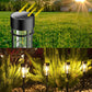 Led Solar Lawn Pathway Decoration Stake Lawn Light Pathway Yard Walkway Driveway Outdoor Waterproof Garden Lights LED ABS