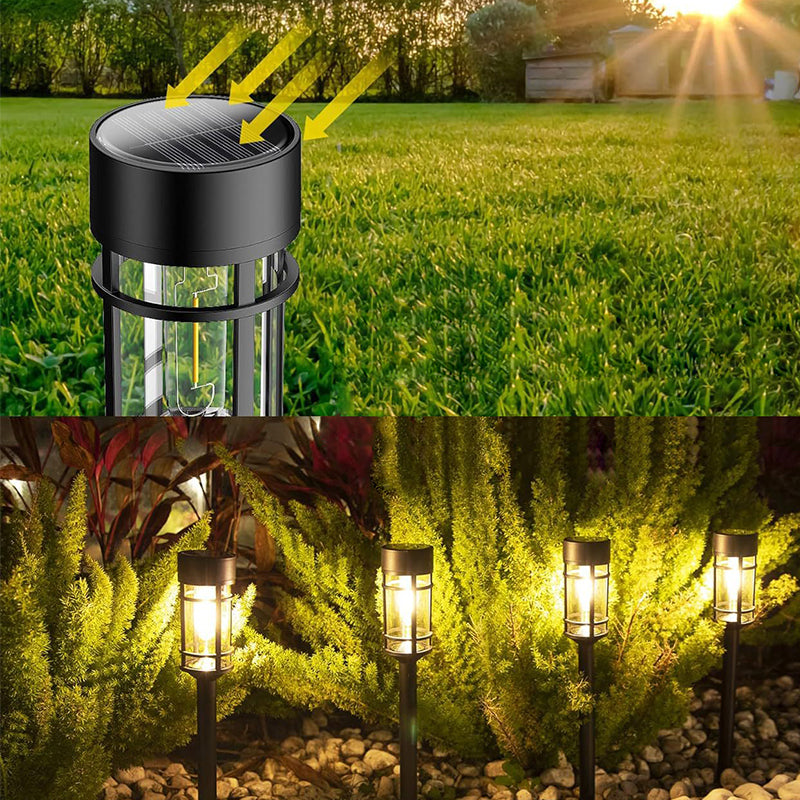 Retro Atmosphere Waterproof Tungsten Wire Solar Lawn Insertion Light for Garden Path Light Courtyard