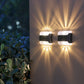 LED Solar Wall Light Outdoor Porch Garden Waterproof Wall Lamp Up and Down Luminous Courtyard Staircase Solar Light for Garden