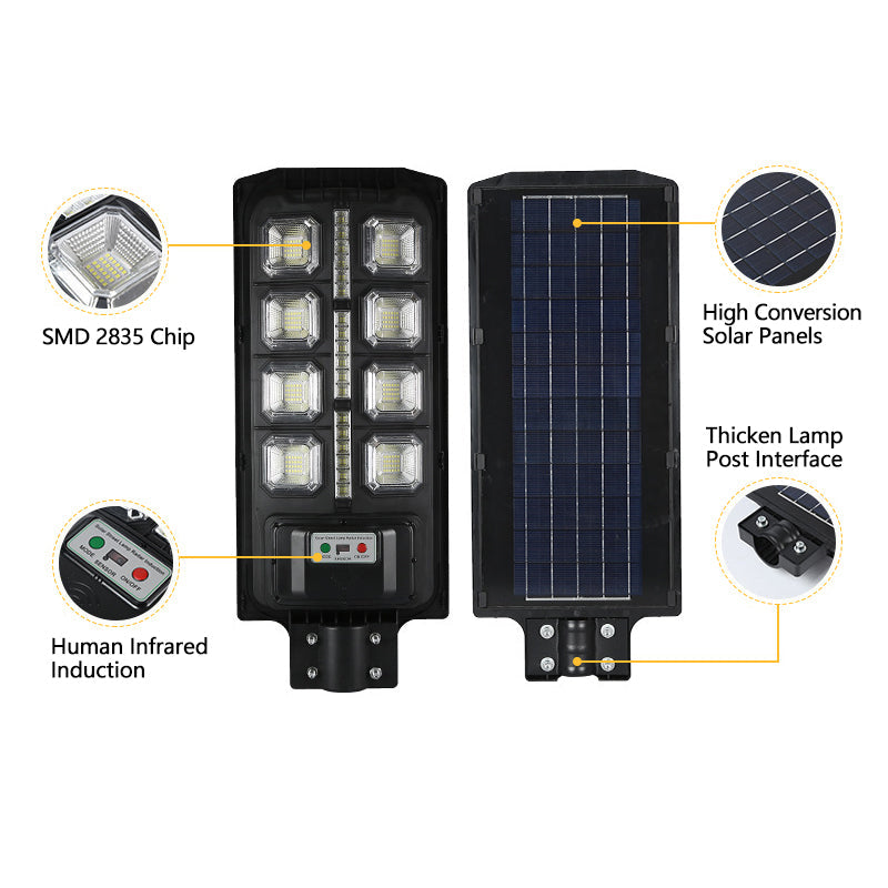 Waterproof All In One 50W 100W 200W Outdoor Street Lights Remote Control Solar Street Lamp with Solar Panel